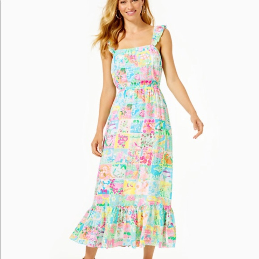 Lilly State of Mind Midi Dress NWT